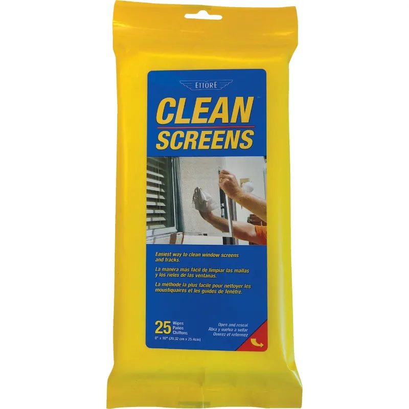 Ettore Screen Cleaner 25 Ct Wipes