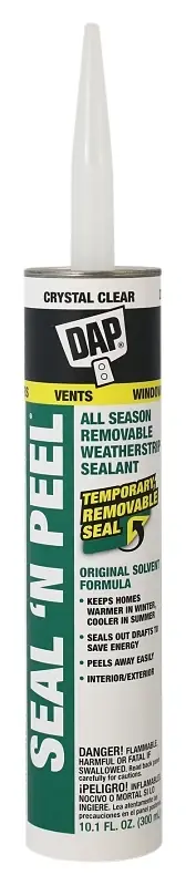 Seal ‘N Peel Removable Caulk, 10.1-oz.