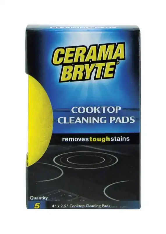 Cerama Bryte Delicate, Light Duty Cleaning Pad For Cooktop 4 In. L 5 Pk