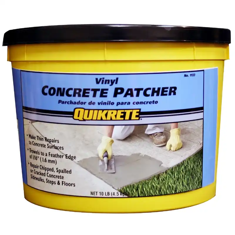Vinyl Concrete Patcher, Gray, 10-Lb.