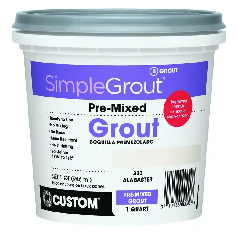 Custom Building Products SimpleGrout Indoor Alabaster Grout 1 Qt