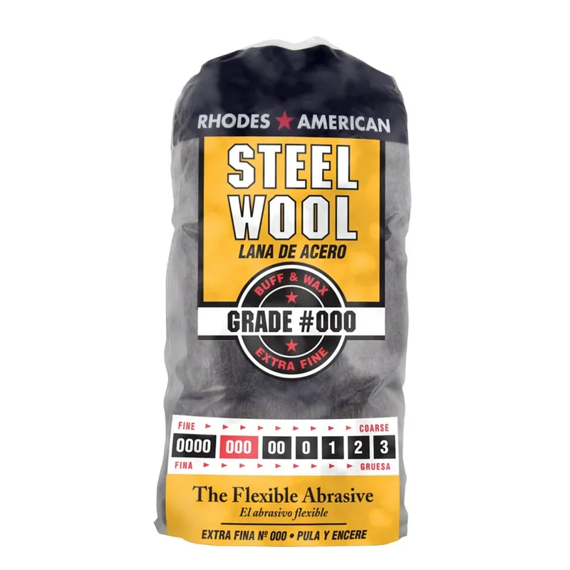 Rhodes American 000 Grade Extra Fine Steel Wool Pad 12 Pk