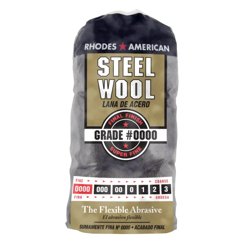 Rhodes American 0000 Grade Super Fine Steel Wool Pad 12 Pk