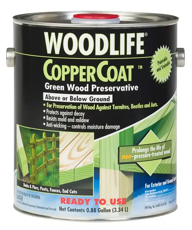 Woodlife Coppercoat Green Semi-Transparent Water-Based Wood Preservative 0.88 Gal