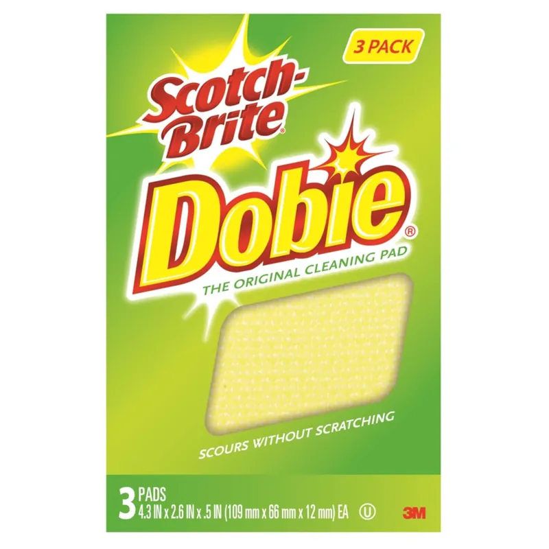 Scotch-Brite Medium Duty Cleaning Pad For All Purpose 4.3 In. L 3 Pk
