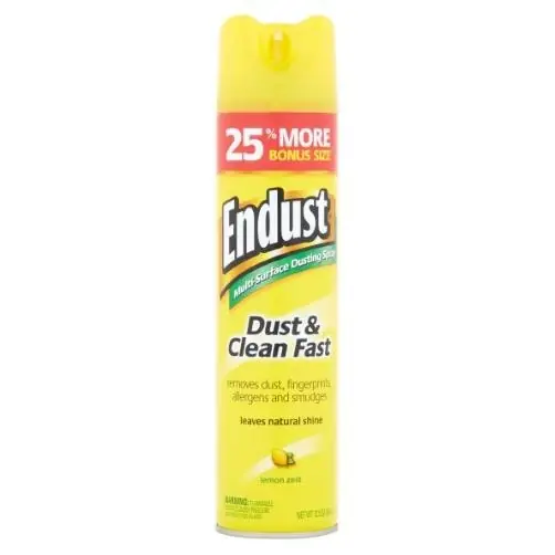Endust Dusting And Cleaning Spray, Lemon Zest, 10 Oz