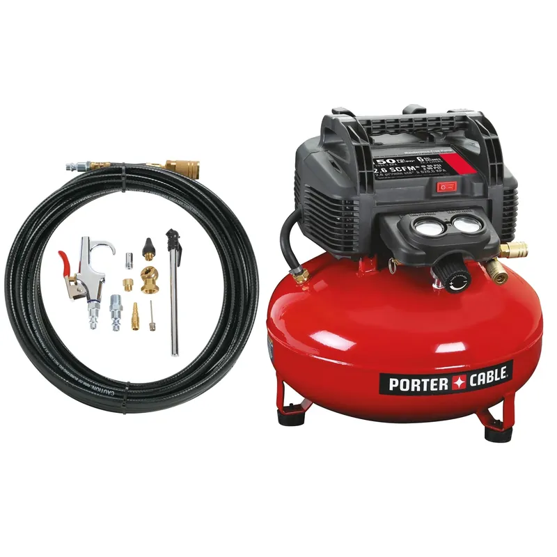 6-Gallon Pancake Air Compressor With Portable Compact Design And Durable Construction