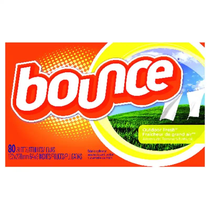 Bounce Outdoor Fresh Scent Wrinkle And Static Remover Sheets 80 Sheet 80 Pk