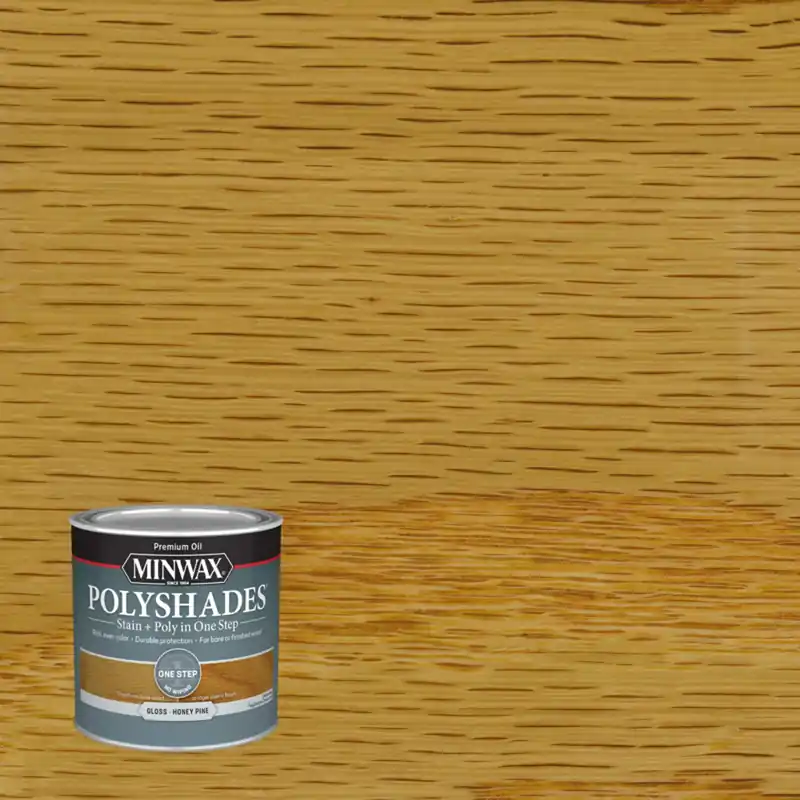 Polyshades Wood Stain, Gloss Honey Pine, 1/2 Pt.