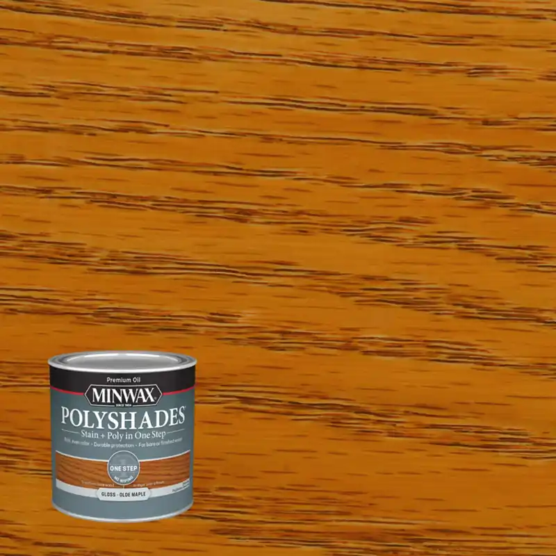 Polyshades Wood Stain, Gloss Olde Maple, 1/2 Pt.