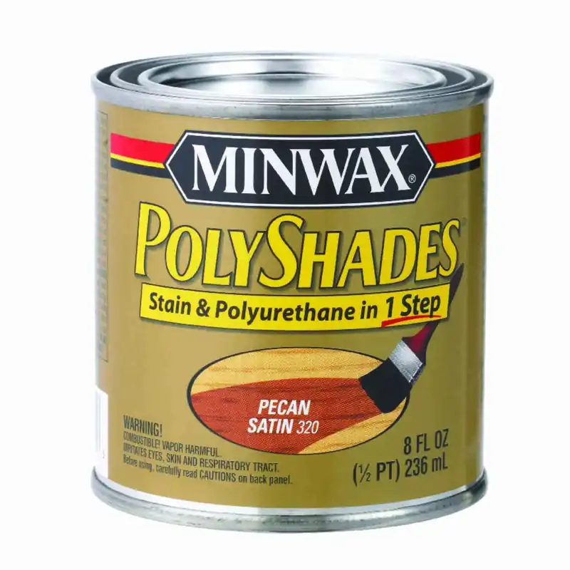 Polyshades Wood Stain, Satin Pecan, 1/2 Pt.