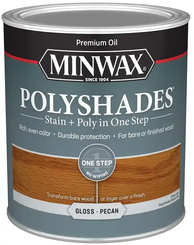 Polyshades Wood Stain, Gloss Pecan, Qt.