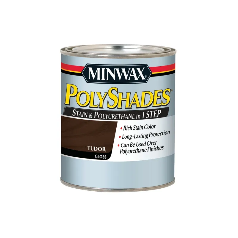 Gloss Tudor Polyshades Wood Stain, Qt.