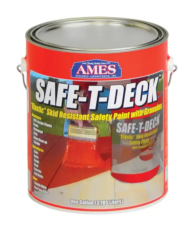 Safe-T-Deck Skid-Resistant Paint, Tintable White, 1-Gallon
