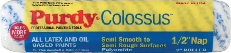 Purdy Colossus Polyamide Fabric 9 In. W X 1/2 In. Paint Roller Cover 1 Pk
