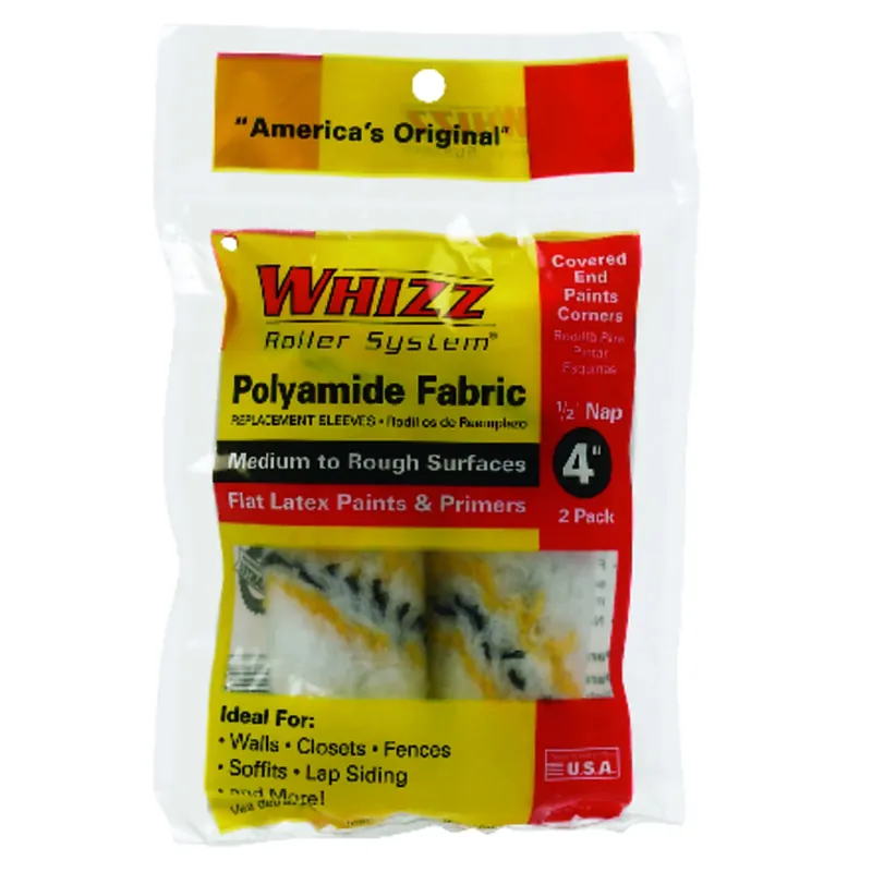 Whizz Maximus Polyamide Fabric 4 In. W X 1/2 In. Mini Paint Roller Cover 2 Pk