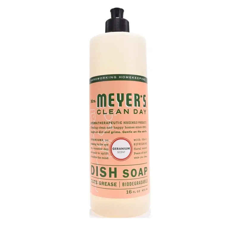 Mrs. Meyer‘s Clean Day Geranium Scent Liquid Dish Soap 16 Oz 1 Pk