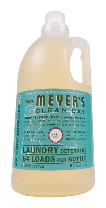 Mrs. Meyer‘s Clean Day Basil Scent Laundry Detergent Liquid 64 Oz