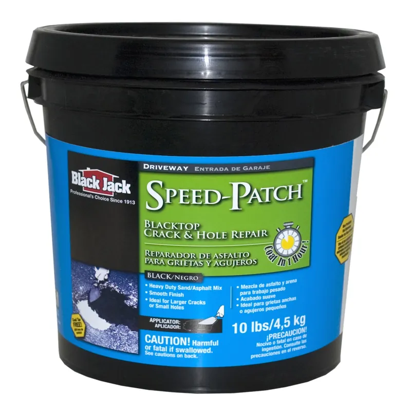 Speed-Patch Blacktop Driveway Crack & Small Pothole Repair, 10-Lbs.