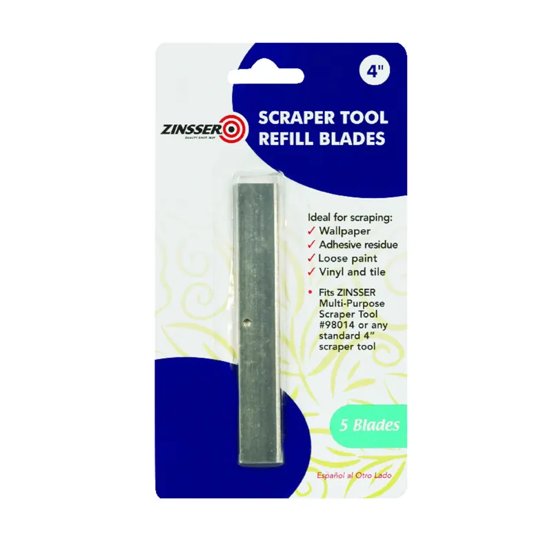 Scraper Tool Replacement Blades, Multi-Purpose, 4-In.