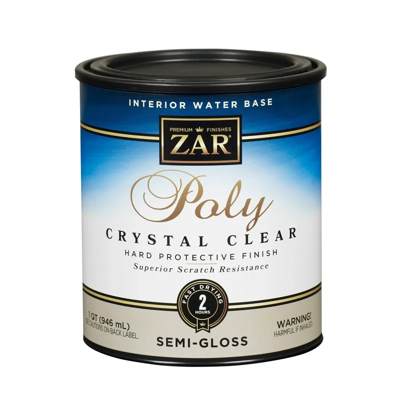 Semi-gloss Clear Water-based Polyurethane 1 Quart - Ideal For Wood Finishing