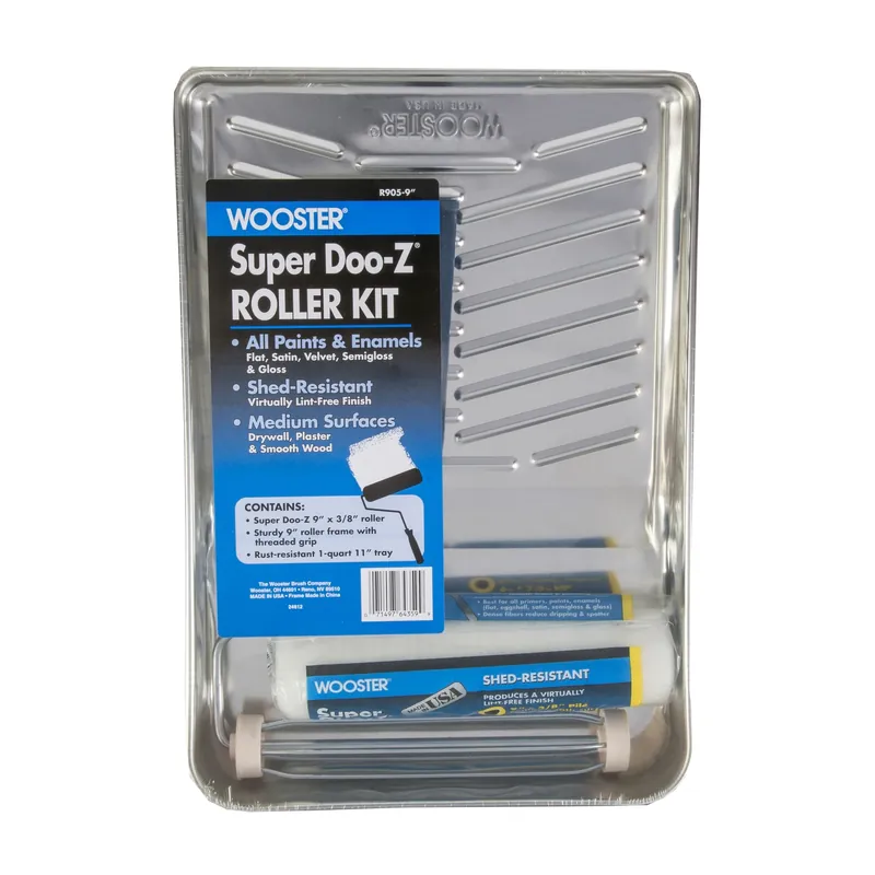 Super Doo Paint Roller Set, 9 In. Roller, Cover, Tray