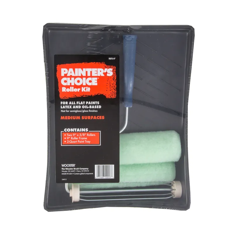 Wooster Painter‘s Choice 9 In. W Cage Paint Roller Kit Threaded End