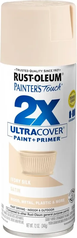 Painter‘s Touch 2X Spray Paint, Satin Ivory, 12-oz.