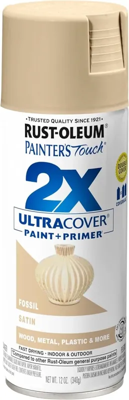 Painter‘s Touch 2X Spray Paint, Satin Fossill, 12-oz.
