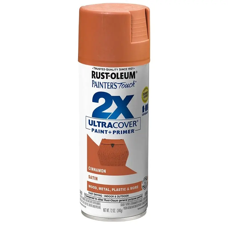 Painter‘s Touch 2X Spray Paint, Satin Cinnamon, 12-oz.