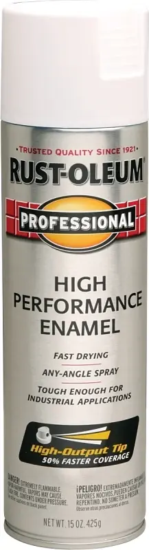 Fast Dry Professional Spray Enamel, Flat White, 15-oz.