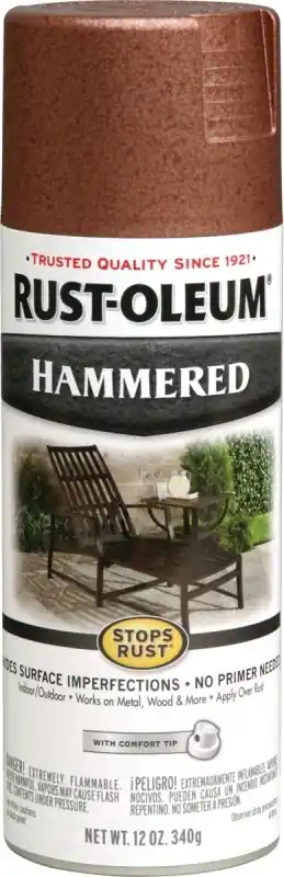 Stops Rust Hammered Spray Paint, Copper, 12-oz.