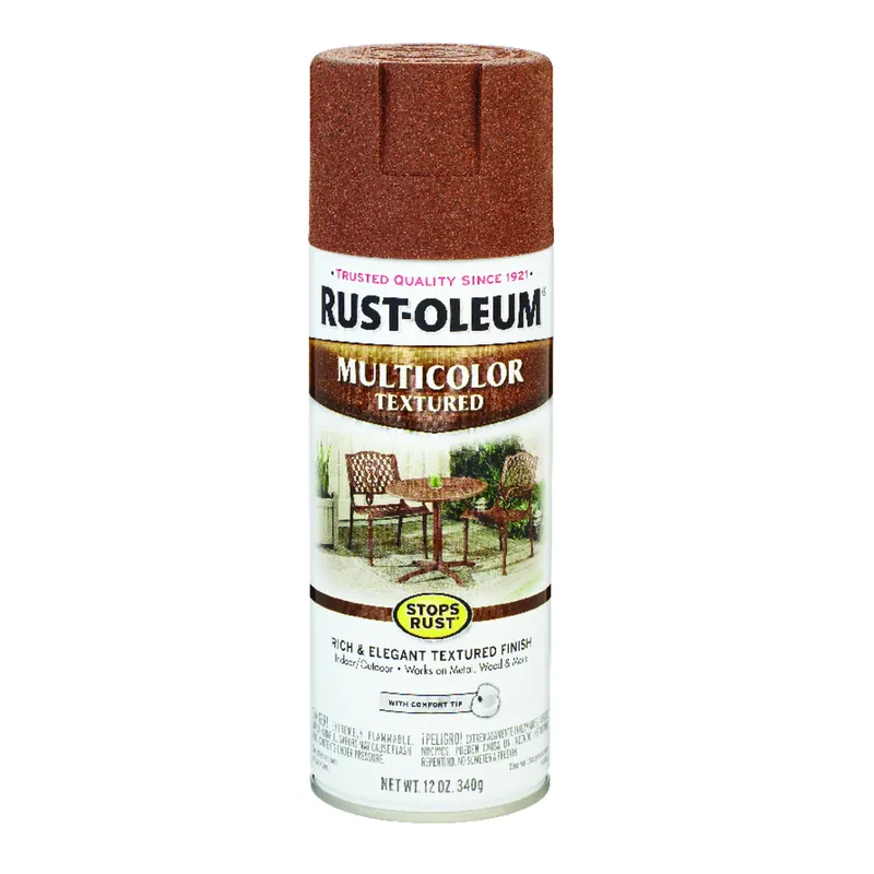 Multicolor Textured Spray Paint, Rustic Umber, 12-oz.