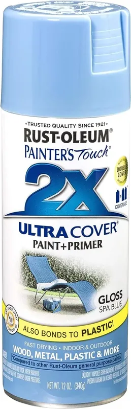 Painter‘s Touch 2X Spray Paint, Gloss Spa Blue, 12 Oz.