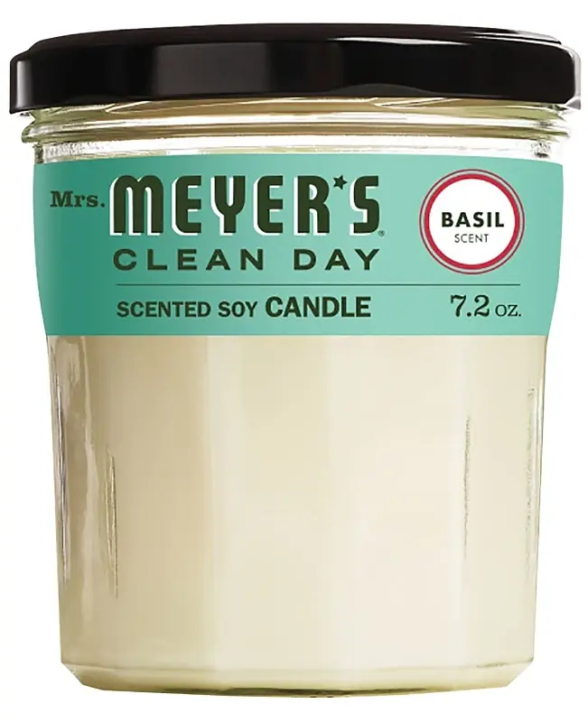 Soy Candle, Basil, 7.2 Oz.