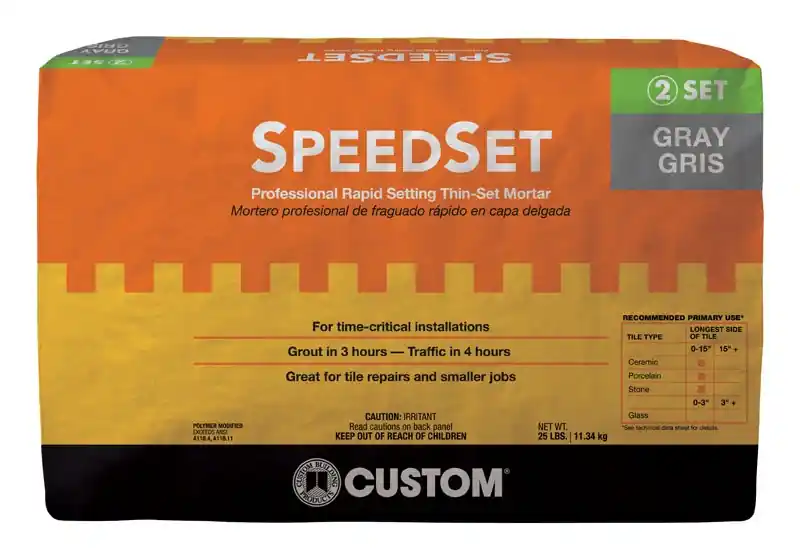 Fortified Thin-Set Mortar, Gray, 25-Lbs.