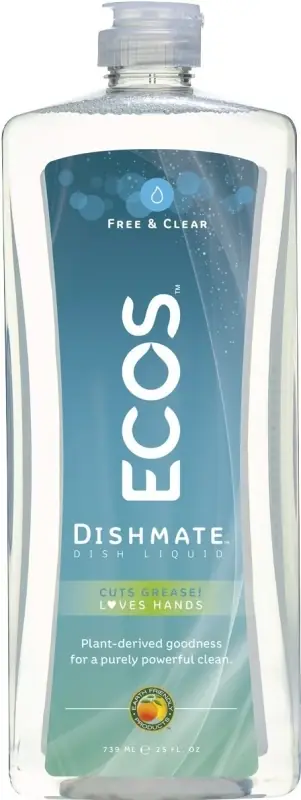 ECOS Free & Clear Scent Liquid Dish Soap 25 Oz 1 Pk