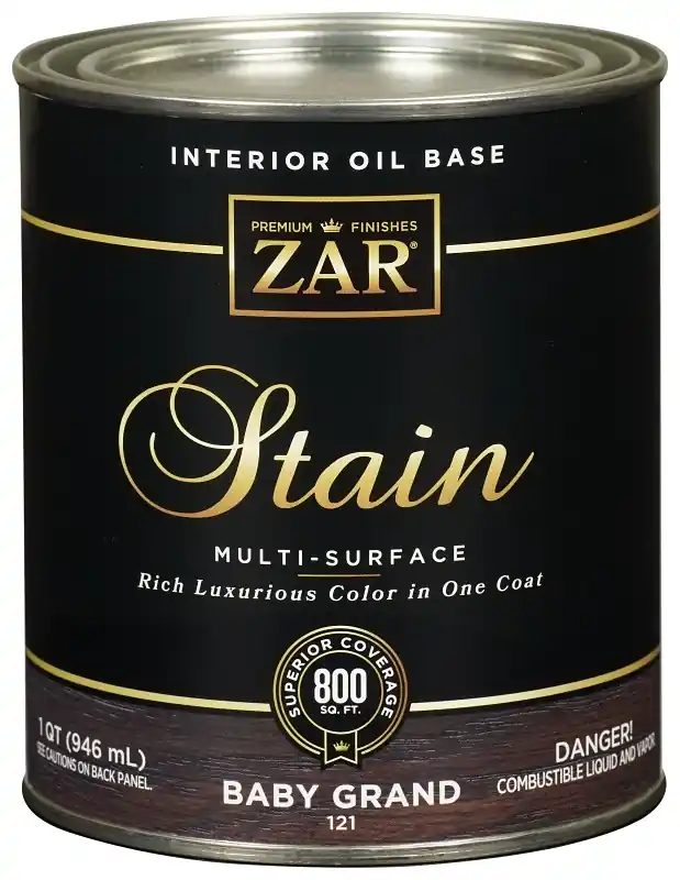 Interior Wood Stain, Baby Grand (Black Onyx), Qt.