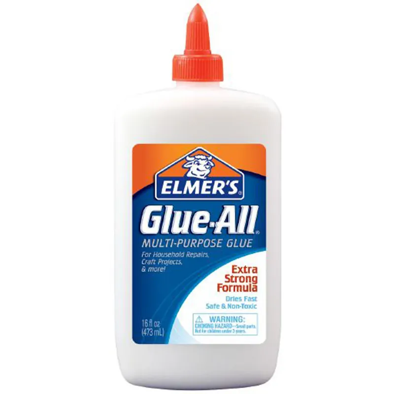 Elmer‘s Glue-All High Strength Polyvinyl Acetate Homopolymer Clear All Purpose Adhesive 16 Oz