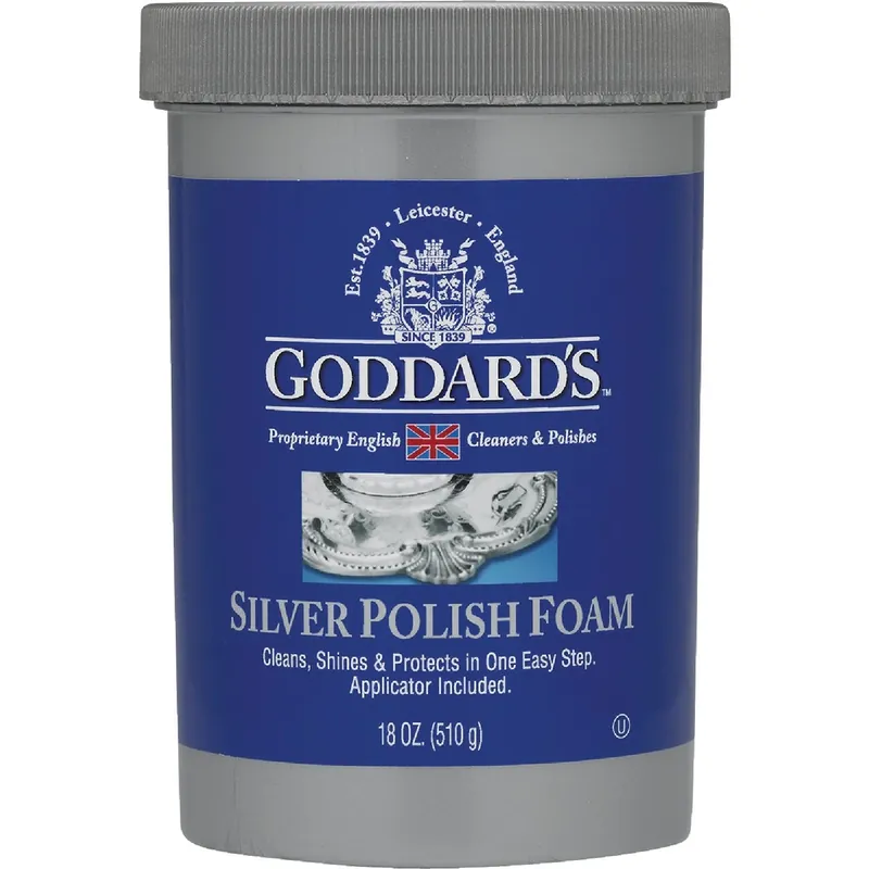 18 Oz. Long Shine Silver Foam Polish - Mild Scent, Tarnish Resistant