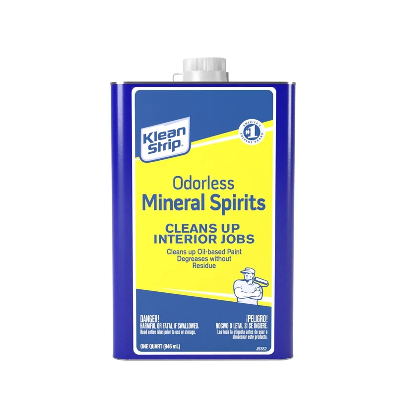 Odorless Mineral Spirits 1 Quart - Premium Solvent For Interior Jobs