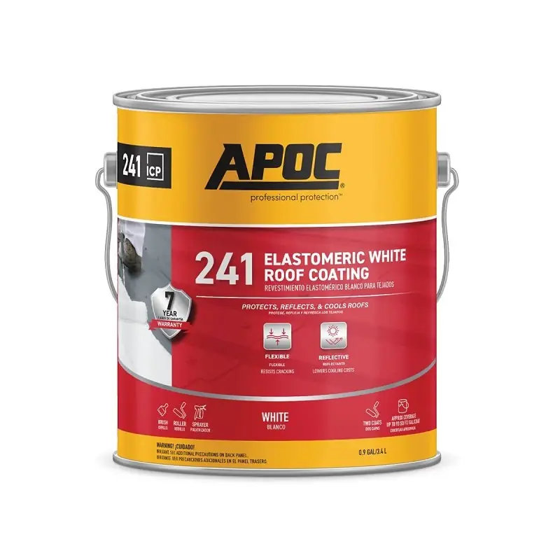 Apoc Gloss White Acrylic Roof Coating 1 Gallon Ap-2411