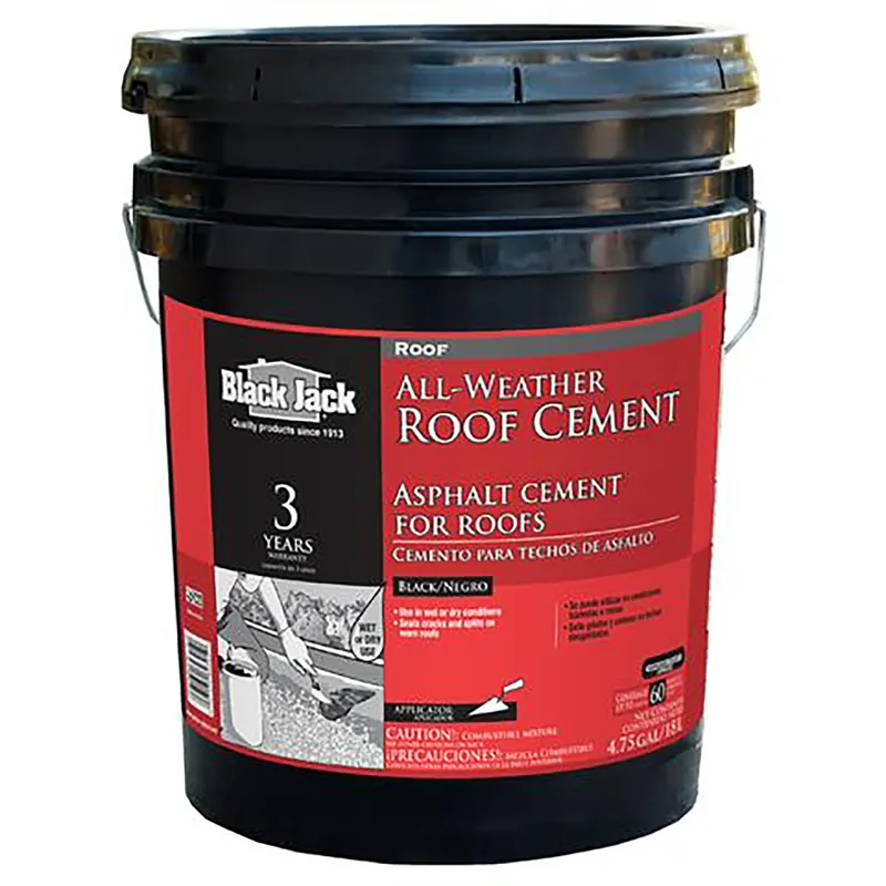 All Weather Roof Cement, Fiber Reinforced, 4.75-Gallons