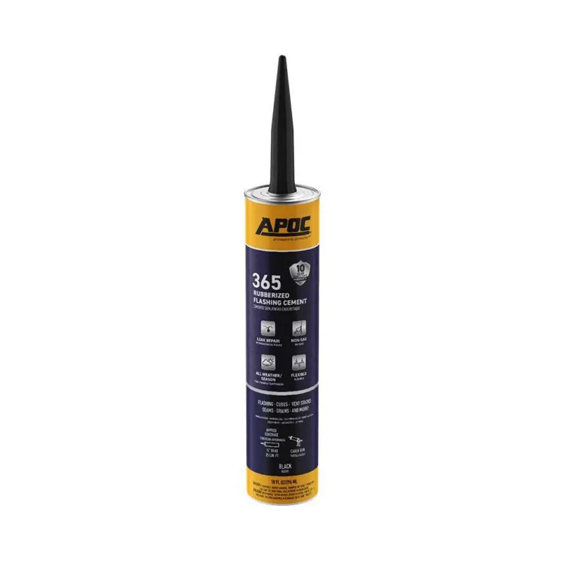 Eterna-flash Gloss Black Rubber Roof & Flashing Cement 10.1 Oz Tube