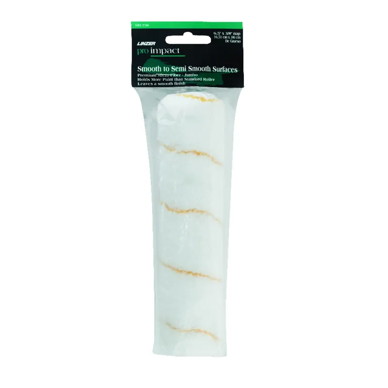 Linzer Pro Impact Microfiber 6.5 In. W X 3/8 In. Mini Paint Roller Cover 1 Pk