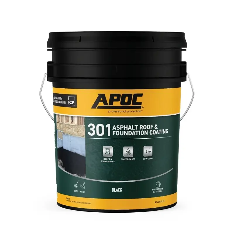 Apoc Gloss Black Asphalt Roof And Foundation Coating 4.75 Gal Pail