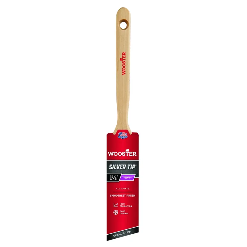Silver Tip Angle Sash Paint Brush, 1.5-In.