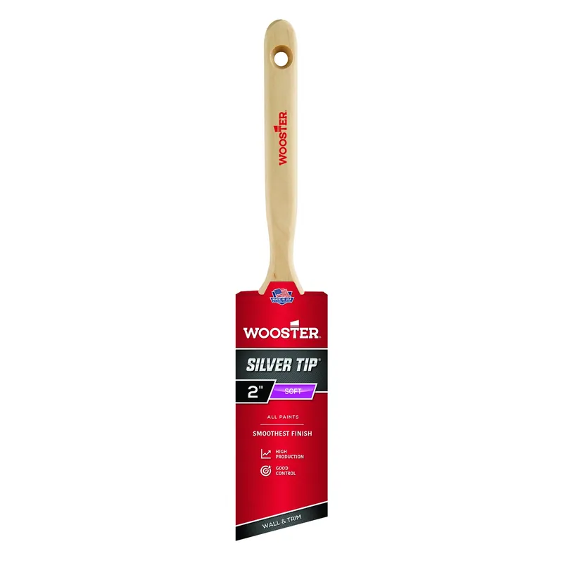 Silver Tip Angle Sash Paint Brush, 2-In.