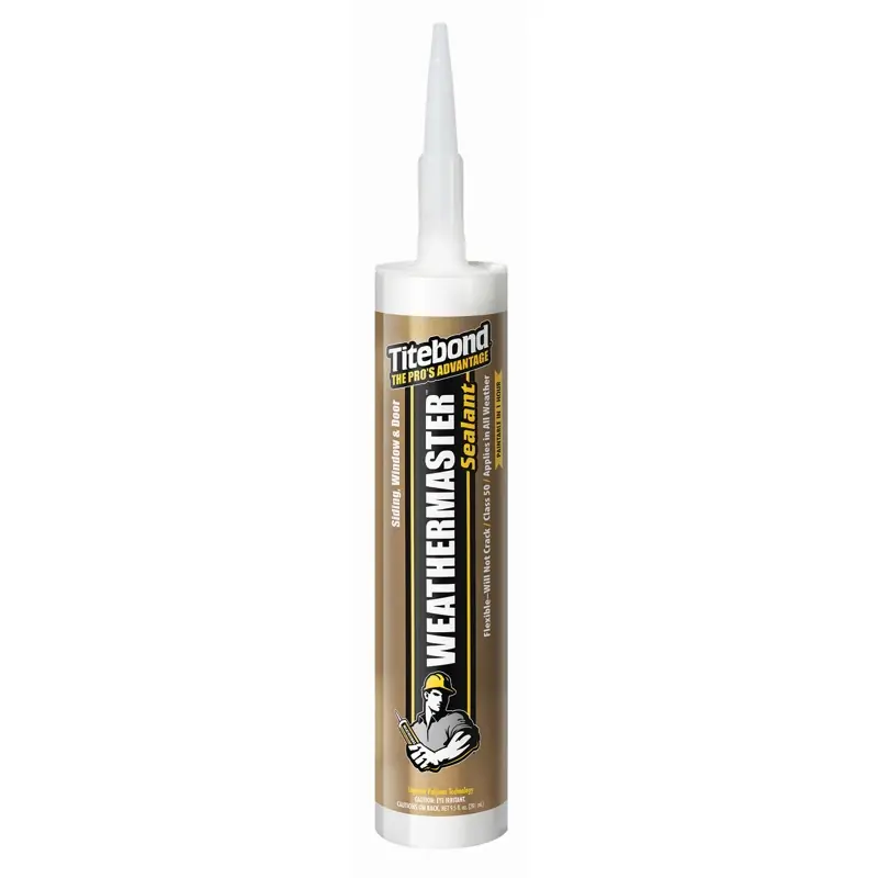 Titebond WeatherMaster White Elastomeric Polymers Door/Siding/ Window Sealant 9.5 Oz
