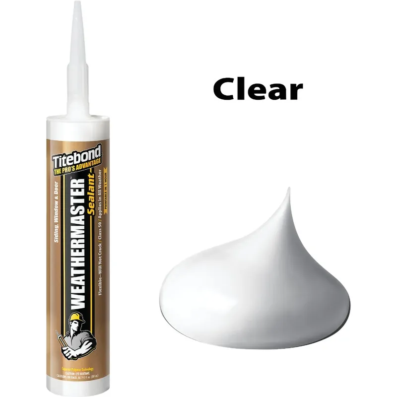 Titebond WeatherMaster Clear Elastomeric Polymers Door/Siding/ Window Sealant 9.5 Oz